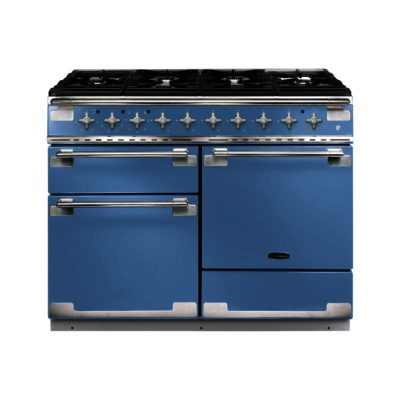 Rangemaster Elise 110cm Dual Fuel 94230 Range Cooker in China Blue with 6 Burner FSD Hob
